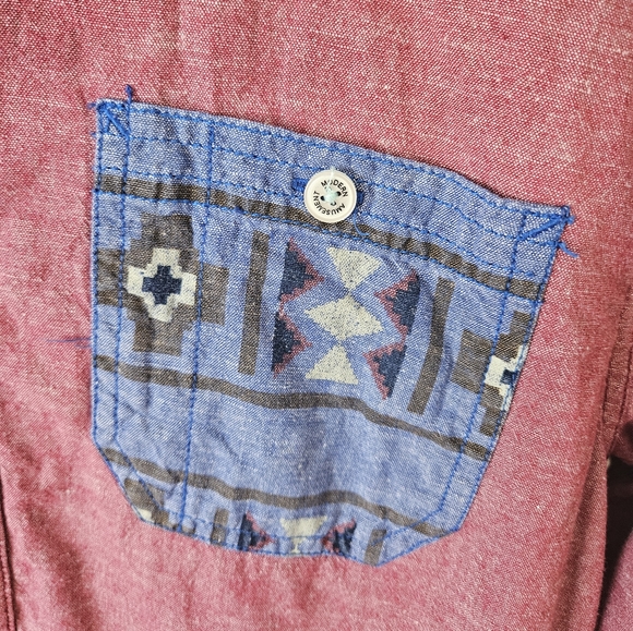 Modern amusement aztec button down - Picture 2 of 5